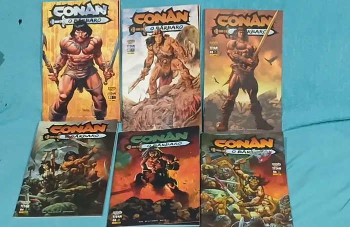 R$ 70 - CONAN, O Bárbaro. Vol. 01 ao 06.