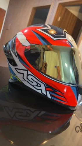Capacete ASX com viseira extra