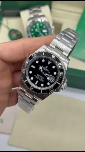 Relógio Estilo Rolex Submariner Date Fecho Glidelock