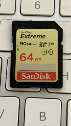 Cartão de Memória Sandisk Extreme SDXC 64GB Classe 10 90MB/s