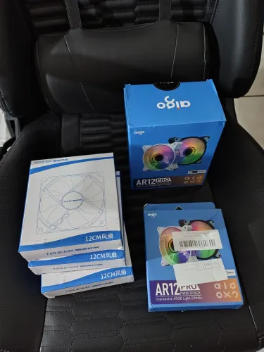 3fans Teucer argb reverse + 4fans aigo argb + brindes