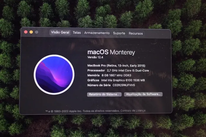 MACBOOK PRO RETINA 13? APPLE | I5 | 8GB RAM | CONSERVADO