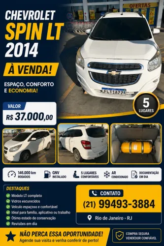 Chevrolet Spin LT 1.8 8V Econo.flex 5P Aut. 2014