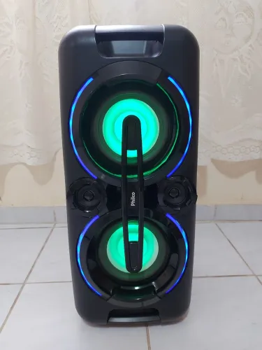 Caixa Acústica Philco PCX5001N com Bluetooth, rádio FM e Entrada USB - 150W