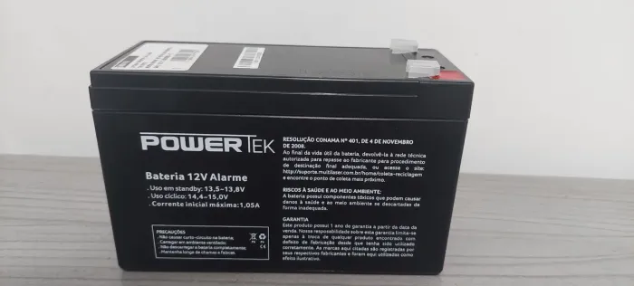 Bateria Alarme Power tek 12volt