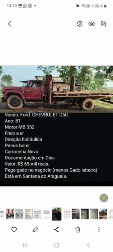 FORD VHEVROLET D60 - COM  MUCK  ( ESCULTO PROPOSTA)