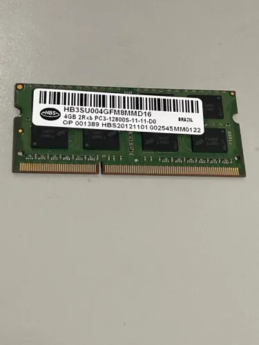 Memória RAM 4GB DDR3 1600mhz Notebook HBS Original