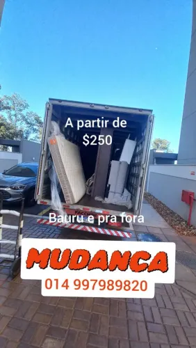 Mudanças em Bauru ou fora com bau 4m Mudança ótimo preço