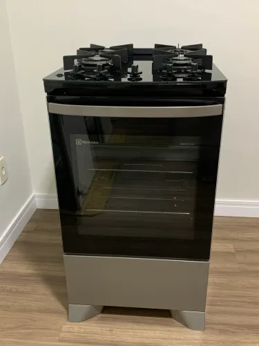 Fogão Electrolux - 4 Bocas | Mesa de Vidro | Cinza