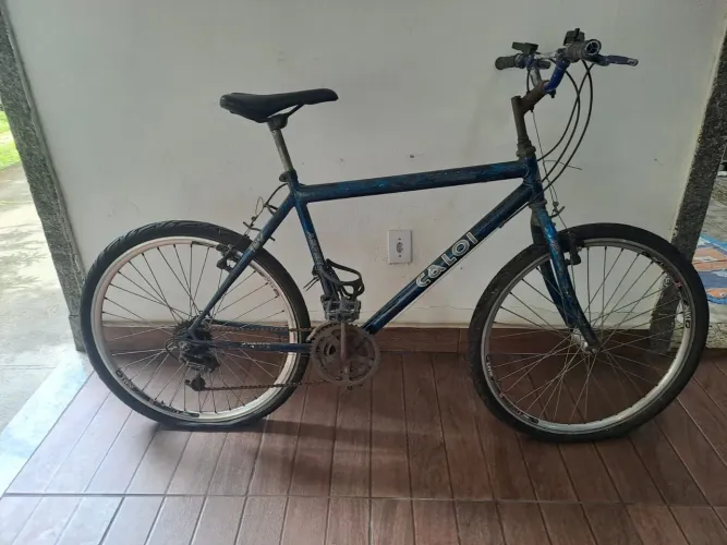 Bicicleta Caloi Azul 18 Marchas retrô