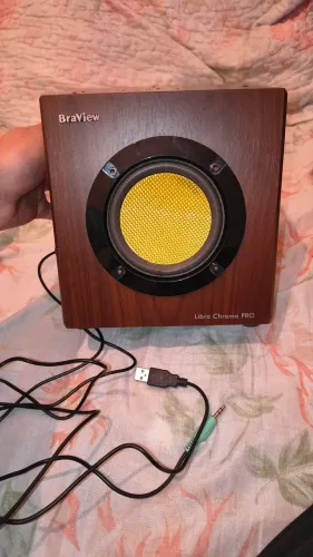 Caixa de Som Subwoofer 2.1 Libra 20W SP20B com Bluetooth da Braview