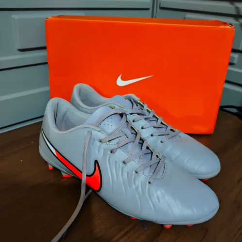Chuteira Nike Tiempo Legend 10 Campo Cinza Original