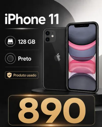 iPhone 11 128GB Preto - Aceito propostas