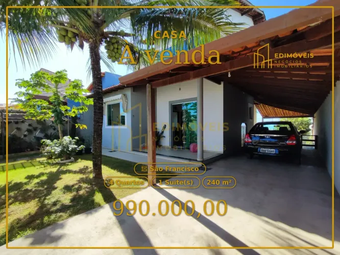 Oportunidade Única: Casa com 4 Quartos e Vista Maravilhosa em São Francisco!