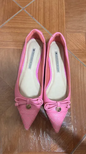 Sapatilha rosa sapatinho de luxo 