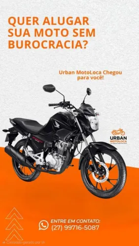 Honda CG Start 160 2026 para locação