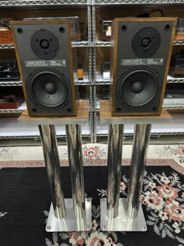 Caixas Acústicas Scott 166 Bookshelf Hi-fi - Igual Jbl Receiver Vintage Marantz Som