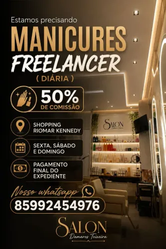 ESTAMOS PRECISANDO DE MANICURE FREELANCER