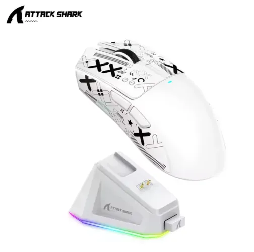 Mouse Attack Shark X11 BRANCO (1 mês de uso)