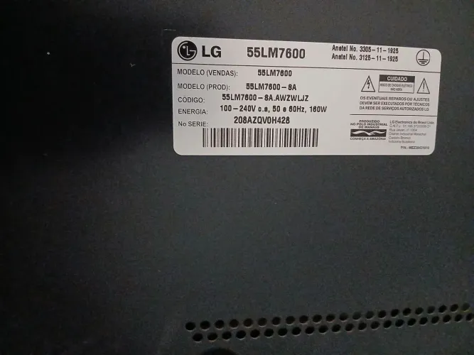 Tv usada para venda de peças