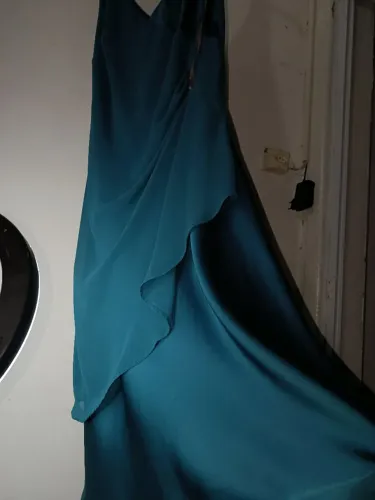 Vestido de festa azul turquesa agua marina para formatura, festa, casamento