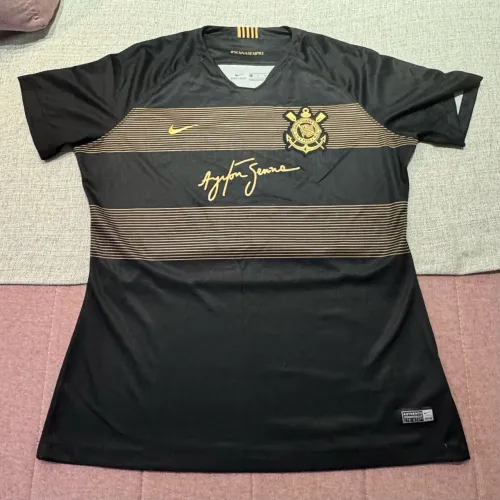 Camisa Corinthians Feminina Preta Ayrton Senna 2018 Original Nike