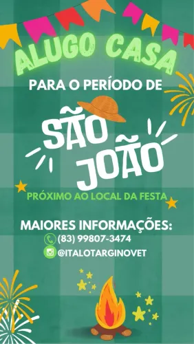 Casa para período Junino