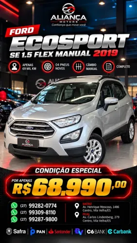 Ford Ecosport SE 1.5 12V Flex 5P Mec. 2019