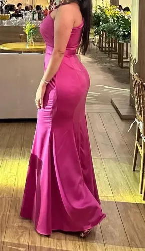 Vestido de Festa Fúcsia
