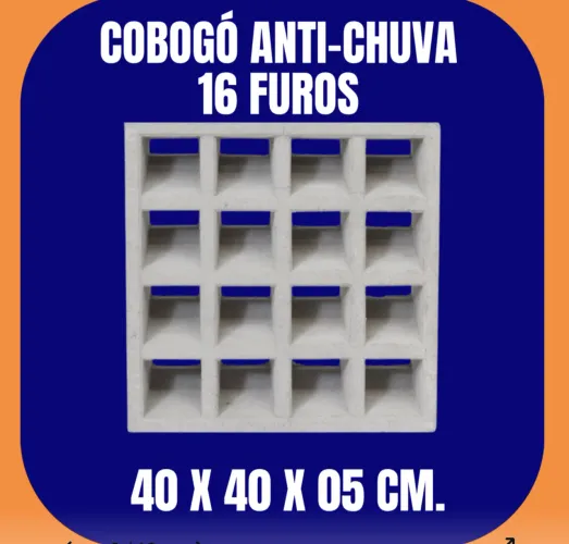 Cobogo antichuva 40x40x7