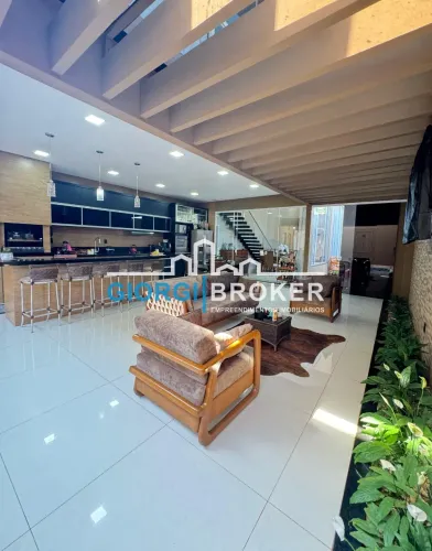 Casa Espetacular no Condomínio Figueira I em São José do Rio Preto-SP: 3 suítes, 2 salas,