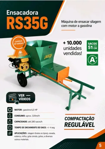 ENSACADORA - ENFARDADEIRA DE SILAGEM DIRETO DA FABRICA