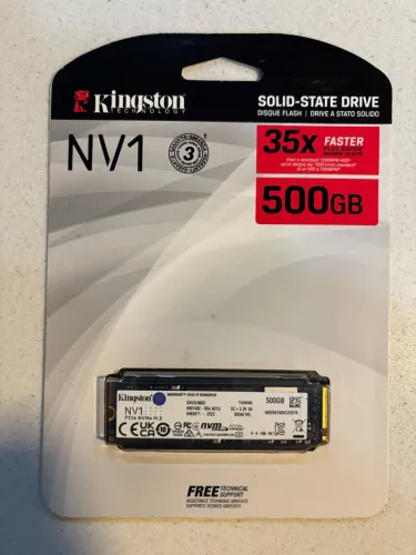 Ssd Kingston Nv1 De 500 Gb M.2 Nvme Pcie Azul