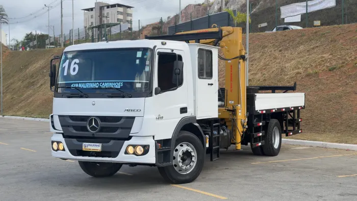 MB 1419 ANO 2016 CAMINHÃO MUNCK E CASINHA