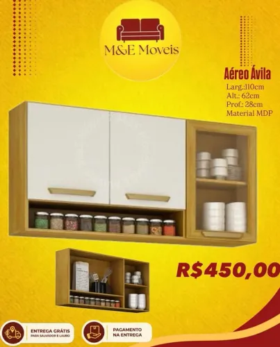 Armário aéreo novo com entrega gratuita