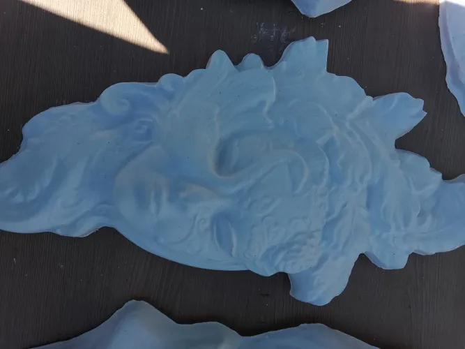 Cuadro decorativo en gesso cru de