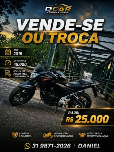 Vendo ou troco CB500 