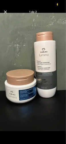 Máscara de proteção antipoluição + Condionador Natura Lumina