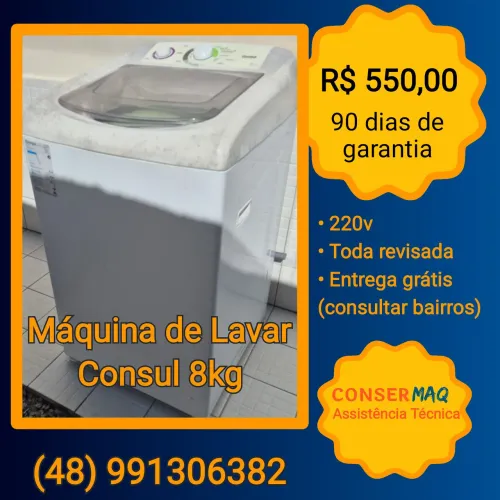 Máquina de Lavar Consul 8kg