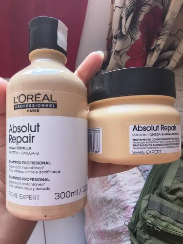 Kit L'Oréal Professionnel Absolut Repair Original-Shampoo 300ml+Máscara de Tratamento 250