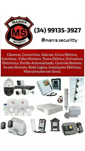 Sistemas de segurança eletrônica - Concertina - alarme - cameras - interfone