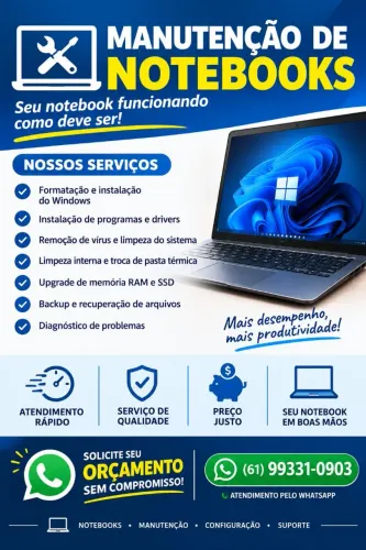 Manutenção em notebooks