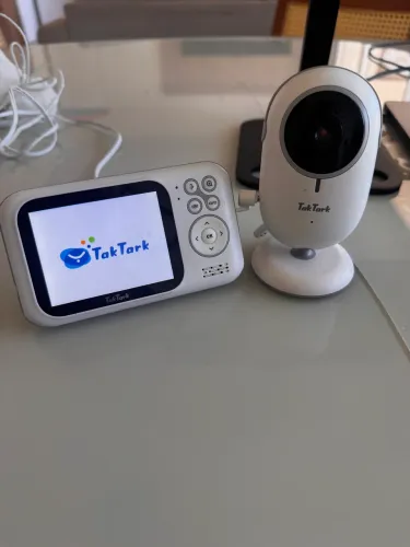 Babá Eletrônica TakTark com Monitor e Câmera - Visão Noturna