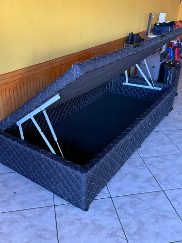 Cama baú de solteiro