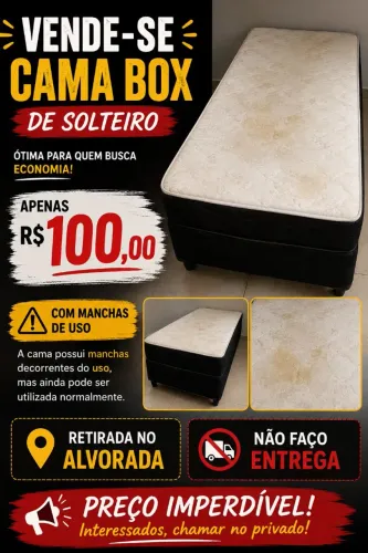Cama Box solteiro