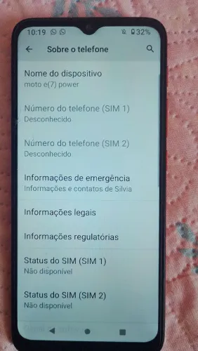 Celular moto E 7 power
