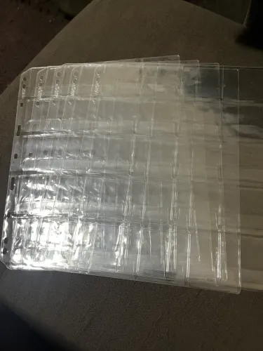 5 Folhas de PVC com 20 bolsos