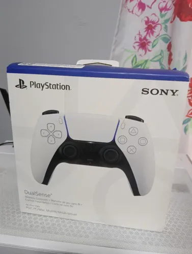 Controle dual Sense ps5 branco LACRADO.