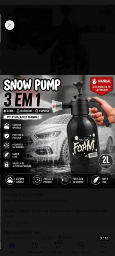 Vende-se Snow Foam Pulverizador Manual de 2 litro