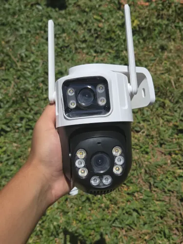Câmera De Segurança Externa Wifi 360° HD Visão Noturna - Nova